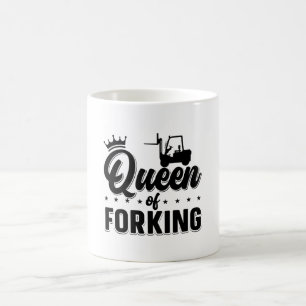 Queen Of Forking Forklift Operator Driver Truck Coffee Mug