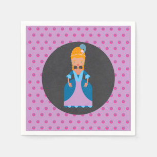 Queen of France girl birthday party Napkin