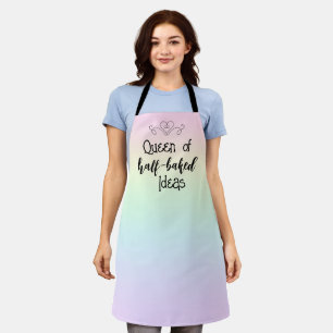 Queen of Half-Baked Ideas Rainbow Apron
