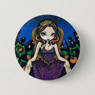 "Queen of Halloween" Button