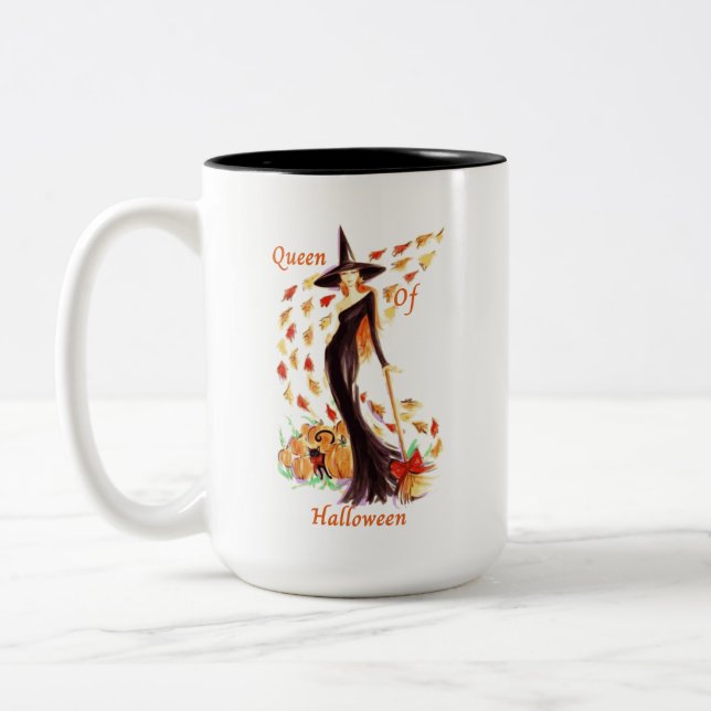 Queen of Halloween Mug (Left)