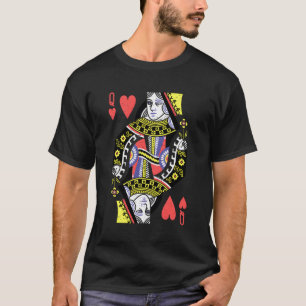 Queen Of He Playing Card Halloween 'S T-Shirt
