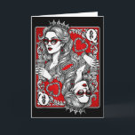 Queen Of Heart Playing Card Coffee Lover Gambling<br><div class="desc">Queen Of Heart Playing Card Coffee Lover Gambling Valentines</div>