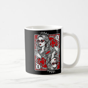 Queen Of Heart Playing Card Coffee Lover Gambling  Coffee Mug
