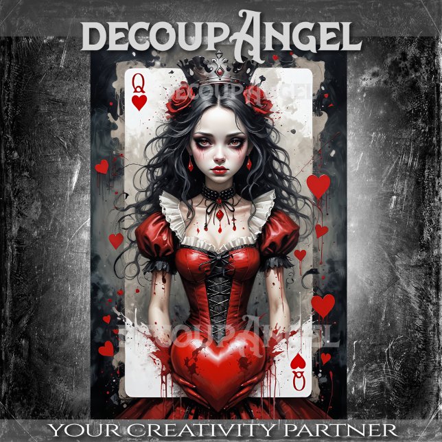 Queen of Hearts #3 -Decoupage- Tissue Paper (Creator Uploaded)