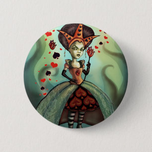 Queen of Hearts 6 Cm Round Badge