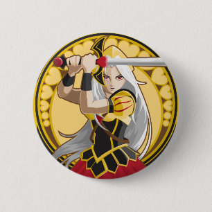 Queen of Hearts 6 Cm Round Badge