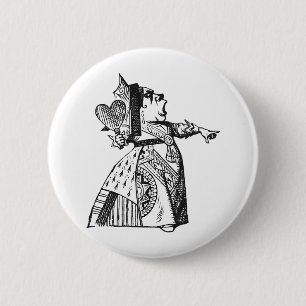 Queen of Hearts 6 Cm Round Badge