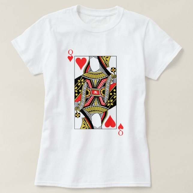 Queen of Hearts - Add Your Image T-Shirt (Design Front)