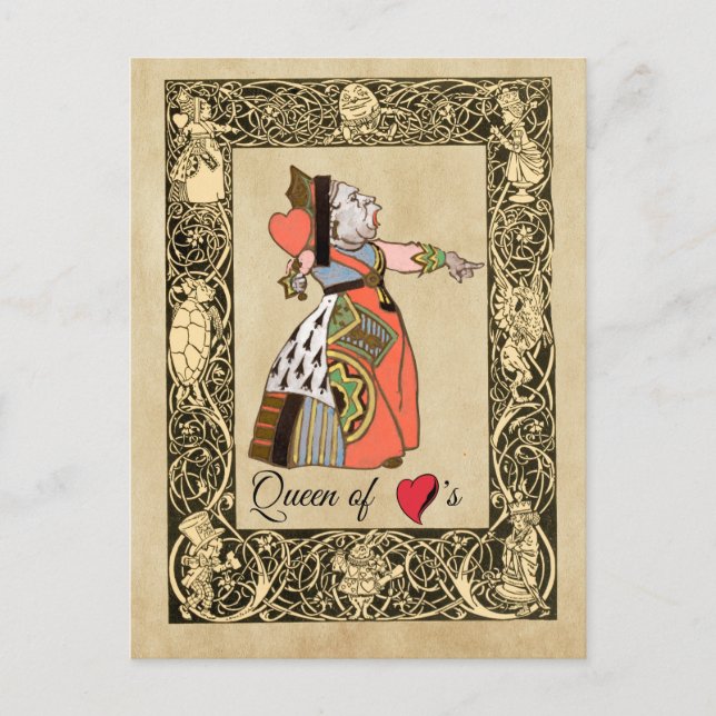 Queen of Hearts , Alice's Adventures in Wonderland Postcard (Front)