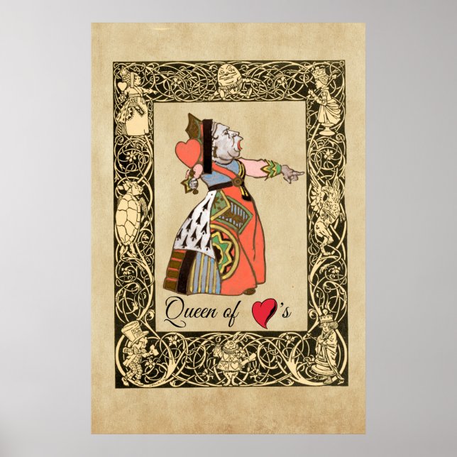 Queen of Hearts , Alice's Adventures in Wonderland Poster (Front)