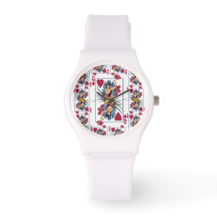 Queen of Hearts and Flowers Watch