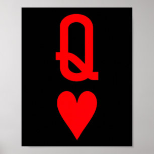Queen Of Hearts And King Of Hearts Couples Matchin Poster