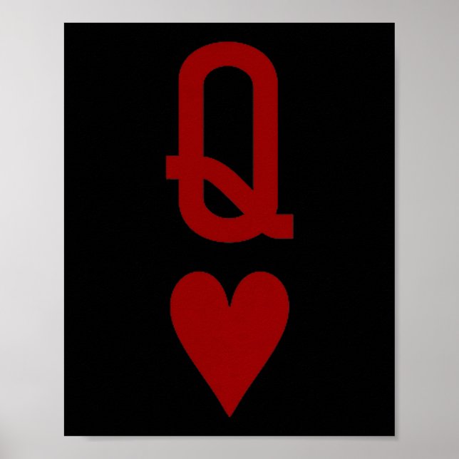 Queen Of Hearts And King Of Hearts Couples Matchin Poster (Front)