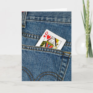 Queen of Hearts Anniversary Holiday Card