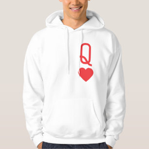 Queen of Hearts Basic Hooded Sweatshirt