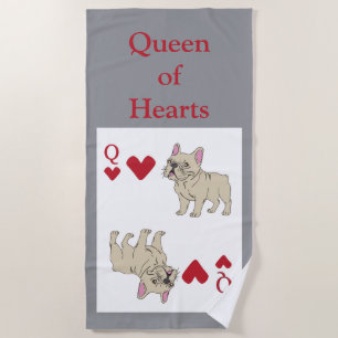Queen of Hearts Beach Towel