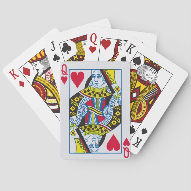 Queen of Hearts - Bicycle Playing Cards (Back)