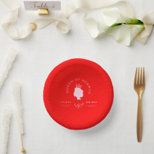 Queen of Hearts Birthday Paper Plate