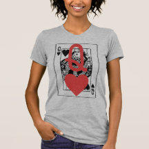 Queen of Hearts: Bold Red Heart Overlay