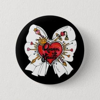 Queen of Hearts Button