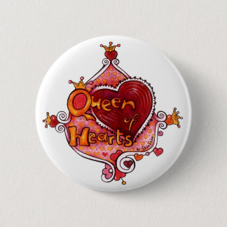 Queen of Hearts Button