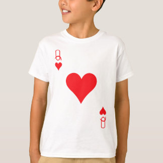 Queen of Hearts Cards Valentine Matching Couple Hi T-Shirt