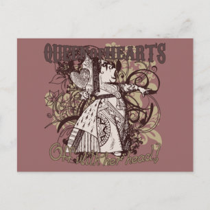 Queen of Hearts Carnivale Style Postcard