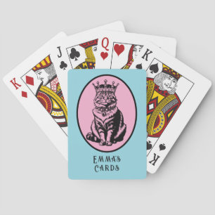 Queen of Hearts Cat Personalised Cards