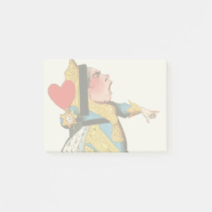 Queen of Hearts Classic Alice and Wonderland Post-it Notes