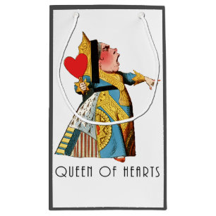 Queen of Hearts Classic Alice and Wonderland Small Gift Bag