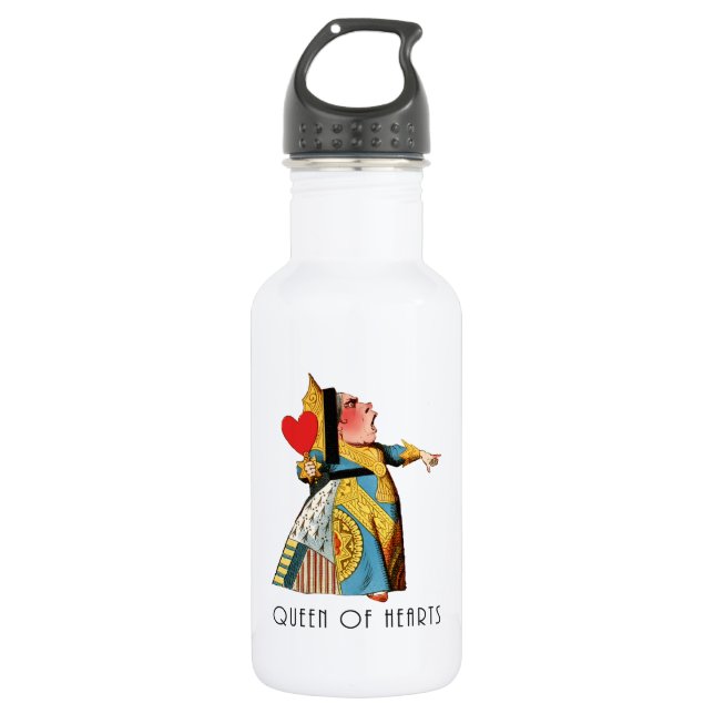 Queen of Hearts Classic Alice in Wonderland 532 Ml Water Bottle (Front)