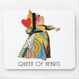 Queen of Hearts Classic Alice in Wonderland Mouse Mat