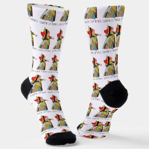 Queen of Hearts Classic Alice in Wonderland Socks