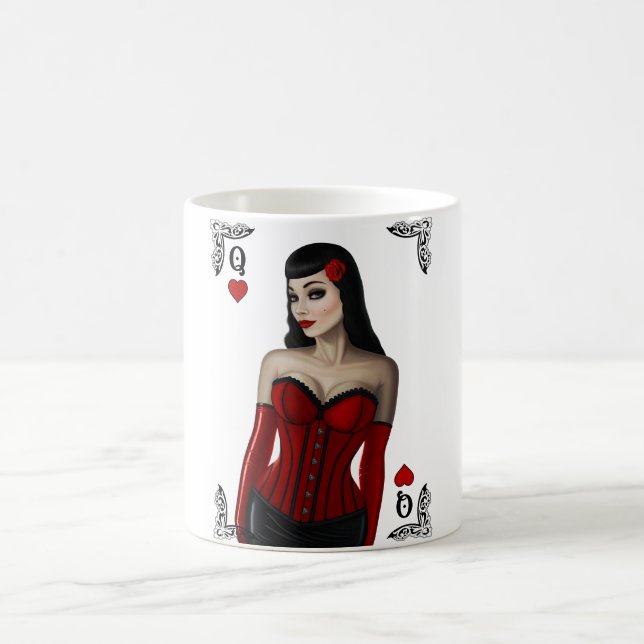 Queen of Hearts Coffee Mug (Center)