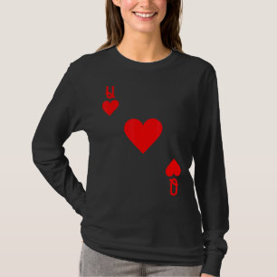 Queen Of Hearts Costume Halloween Deck Of Cards T-Shirt