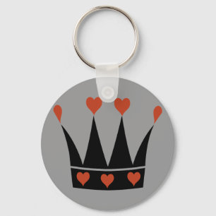 Queen of Hearts Crown Key Ring
