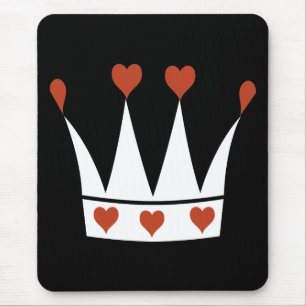Queen of Hearts Crown Mouse Mat