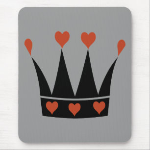Queen of Hearts Crown Mouse Mat