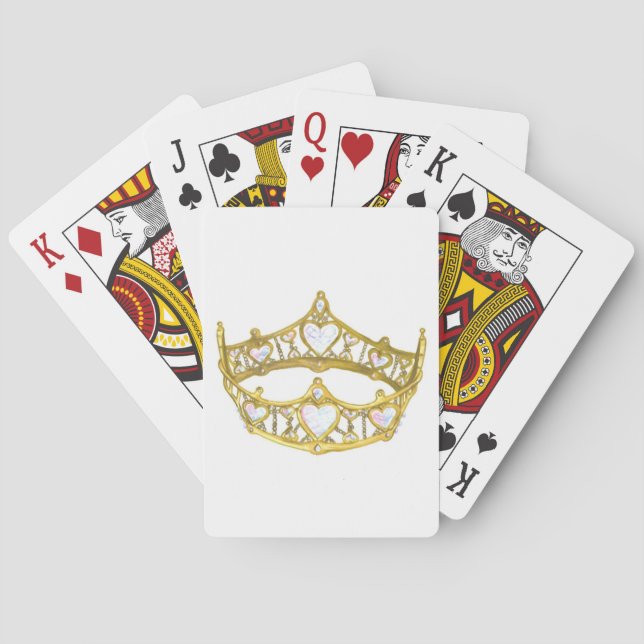 Queen of Hearts crown playing cards (Back)