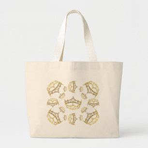 Queen of Hearts Crown Tiara Jumbo Bag