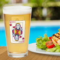 Queen of Hearts Custom Name Playing Card