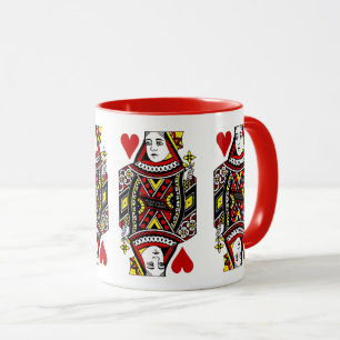 Queen of Hearts Design Coffee Mug