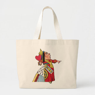 Queen of Hearts from Alice in Wonderland Large Tote Bag