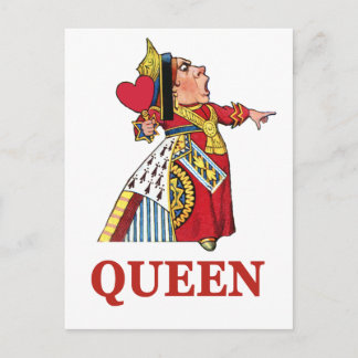 Queen of Hearts From Alice in Wonderland Postcard