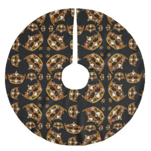 Queen of Hearts Gold Crown Tiara black tree skirt
