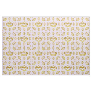 Queen of Hearts gold crown tiara pale lilac fabric
