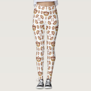 Queen of Hearts Gold Crowns Tiaras white leggings