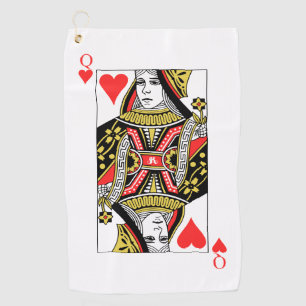 Queen of Hearts Golf Towel