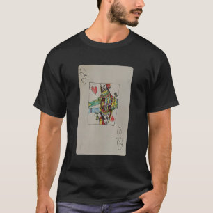 Queen of Hearts Hand drawn Playing Card Xavi Origi T-Shirt